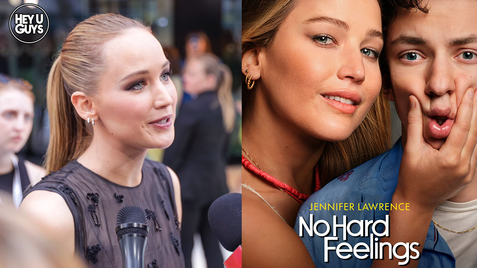 No Hard Feelings Premiere Interviews Jennifer Lawrence, Andrew Barth